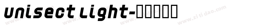 Unisect Light字体转换